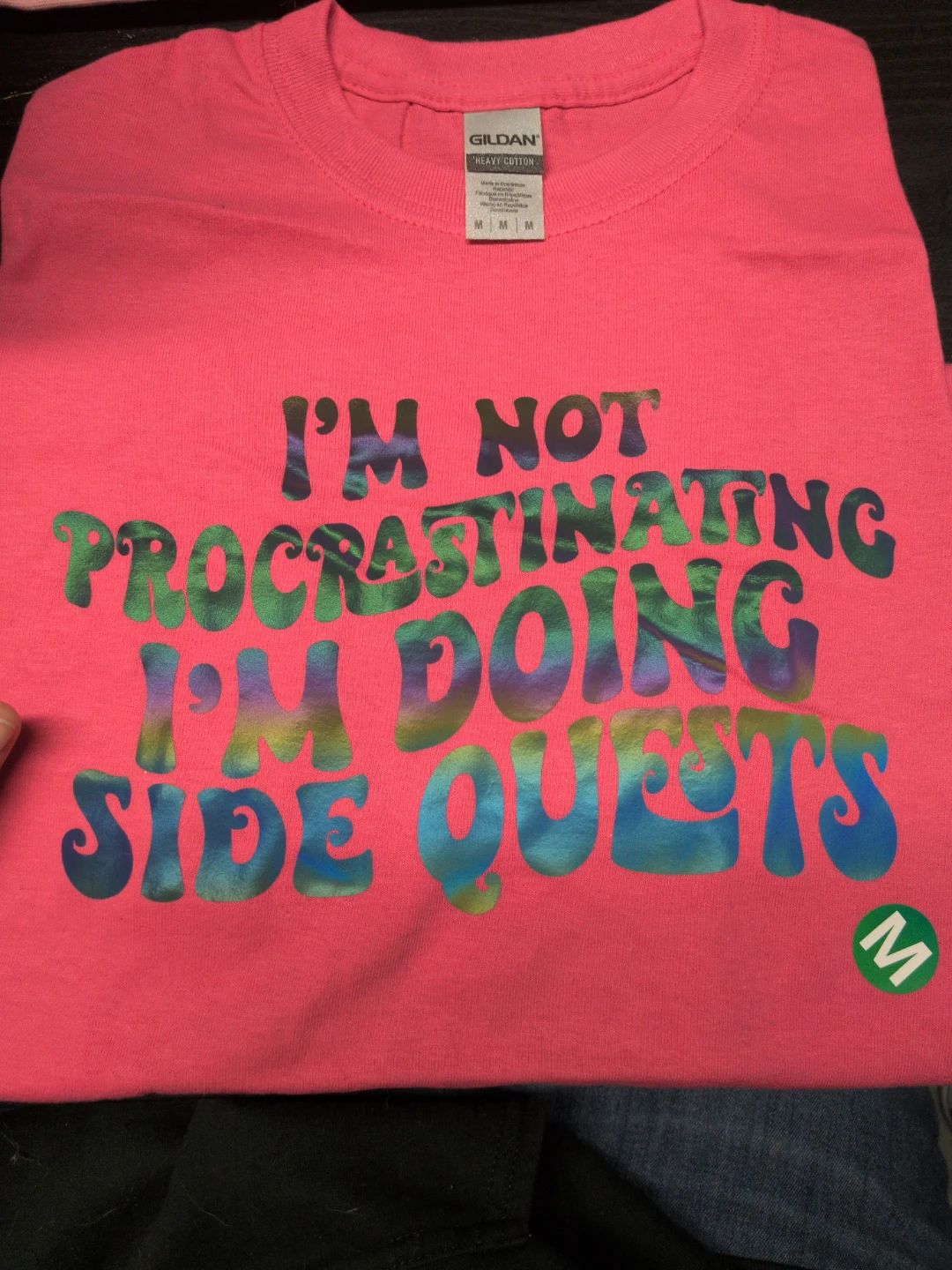 Pink 'Side Quests' T-Shirt