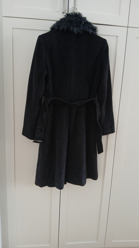 CLE des ZONES Women's Coat with Faux Fur Collar - photo 2