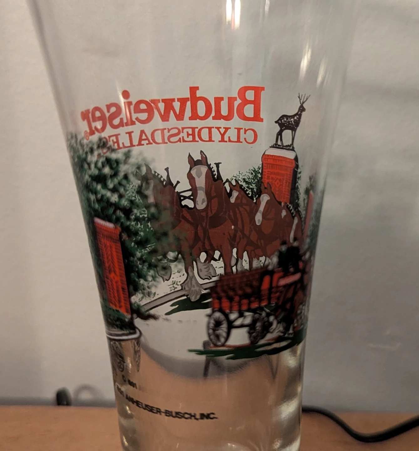 Budweiser Clydesdale Pilsner Beer Glasses Set of 4 - photo 3