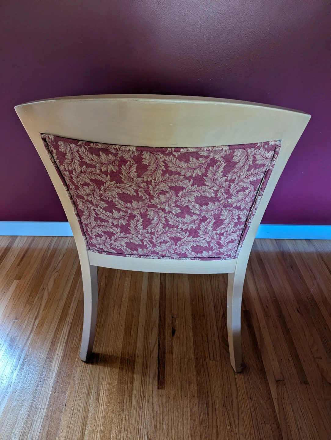 Padded Dining Chair with Floral Fabric - photo 3