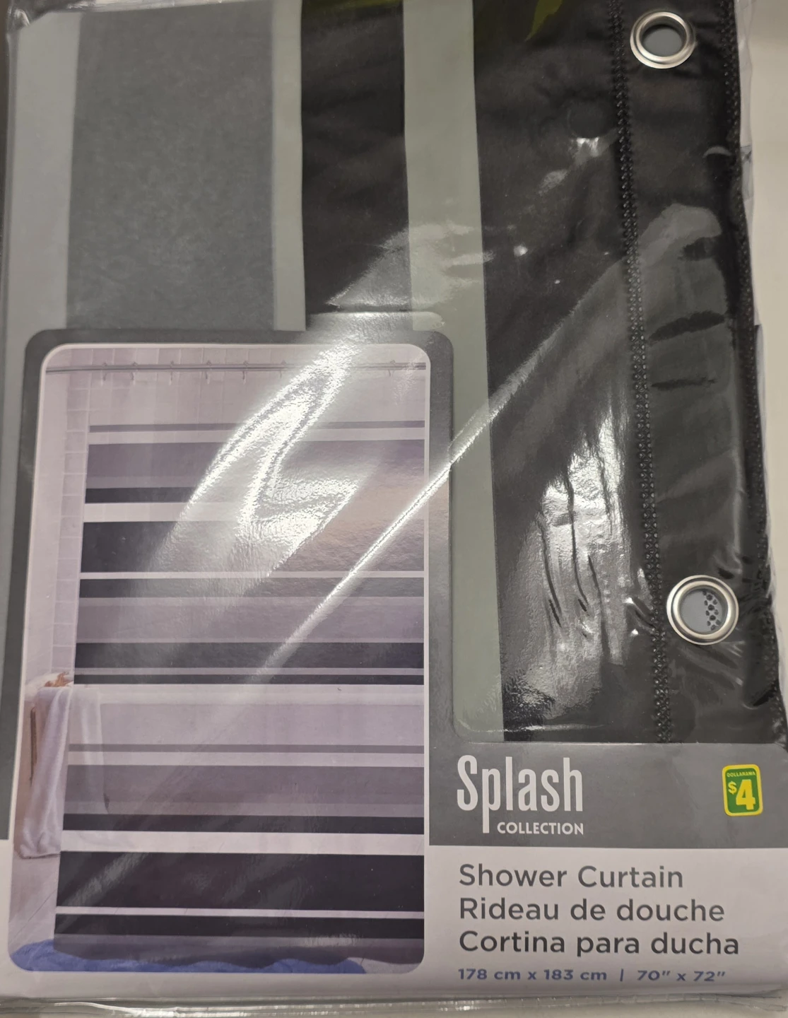 Splash Collection Shower Curtain 70" x 72"