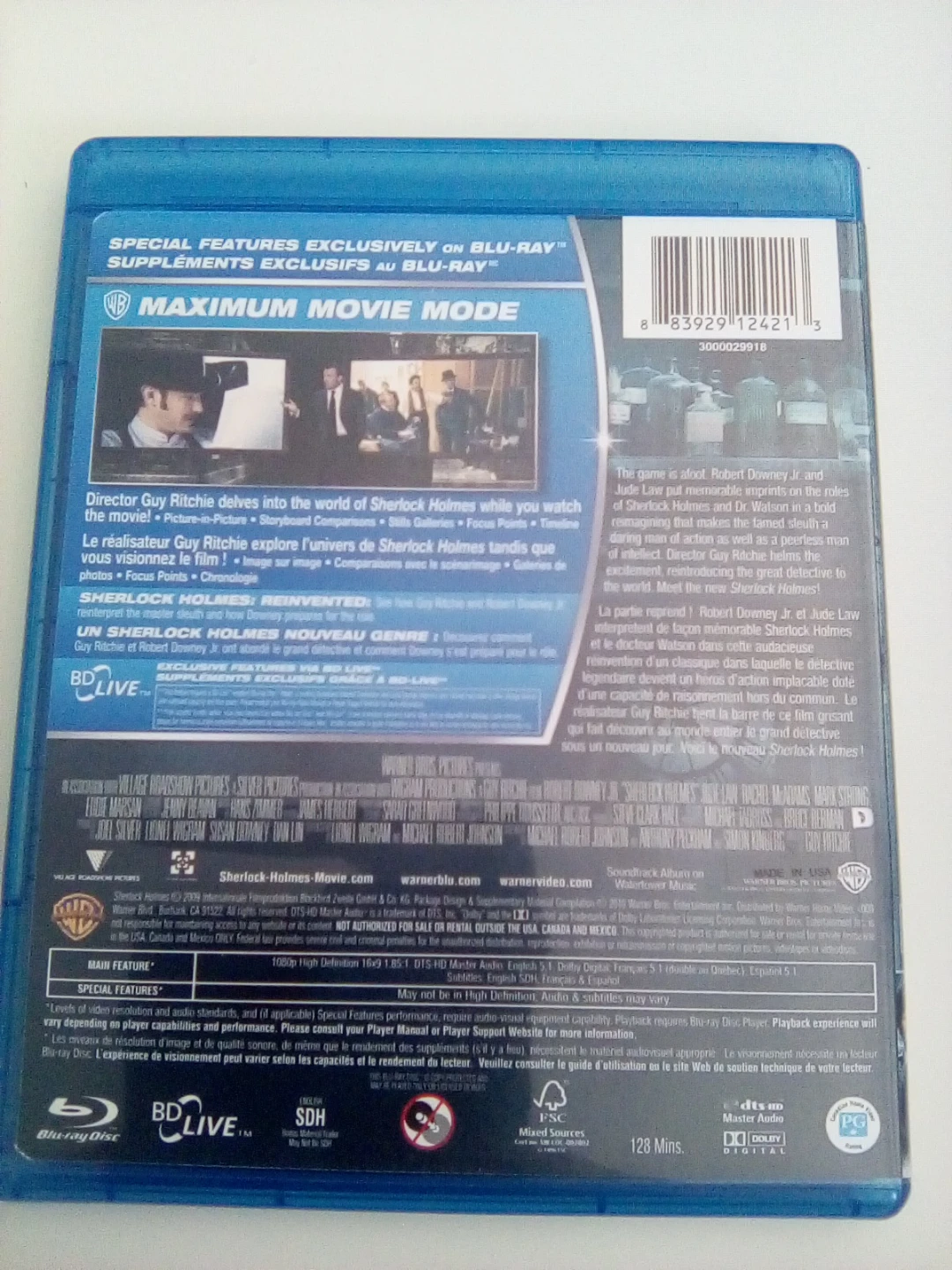 Sherlock Holmes Blu-ray Disc - photo 2