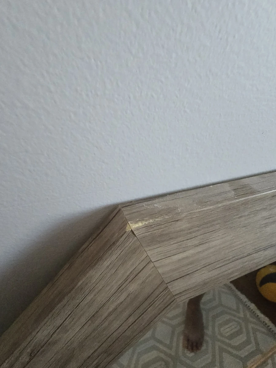 Octagon Wood Frame Mirror - photo 4