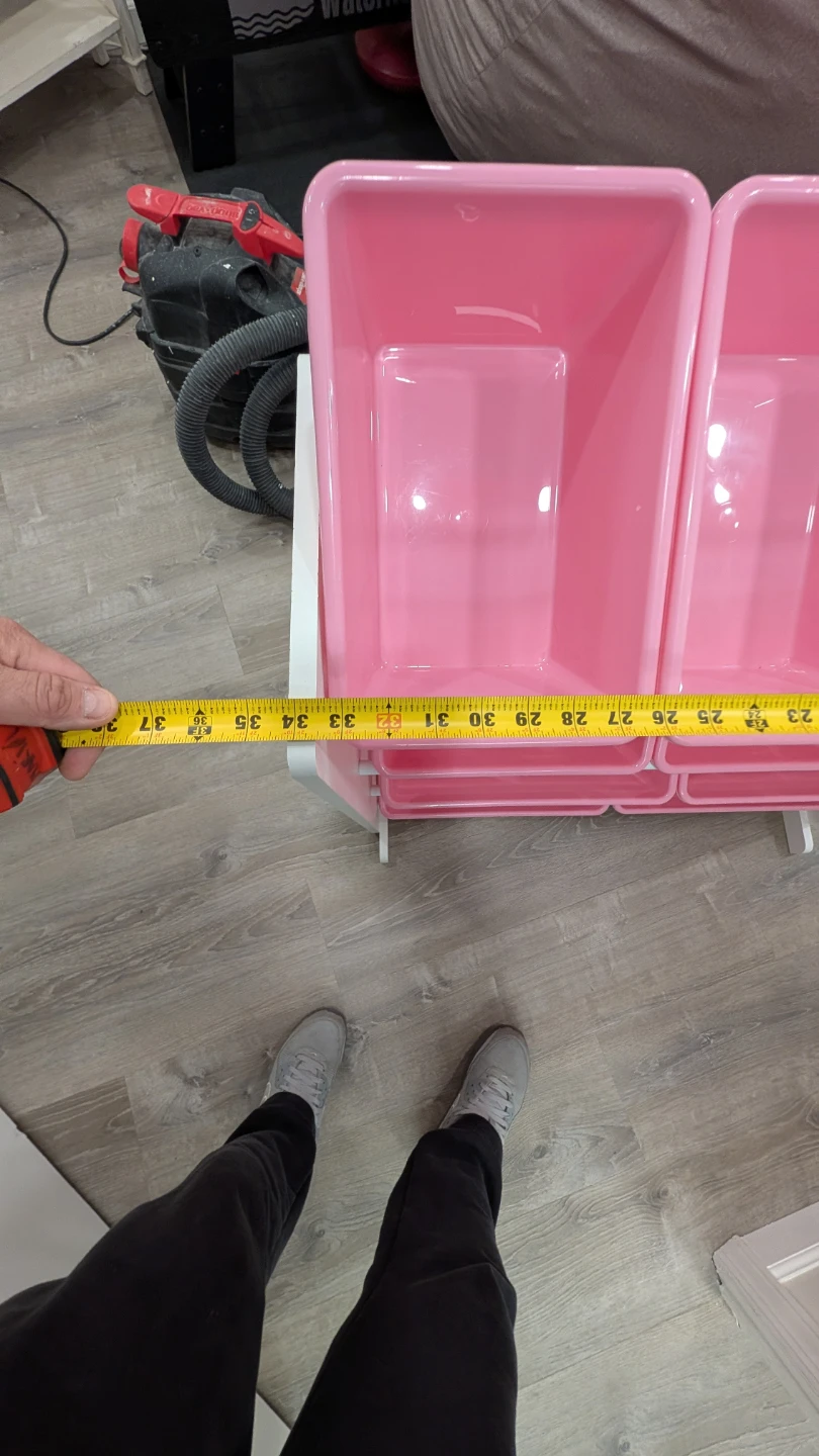 Tall Toy Storage Organizer White/Pink - photo 2