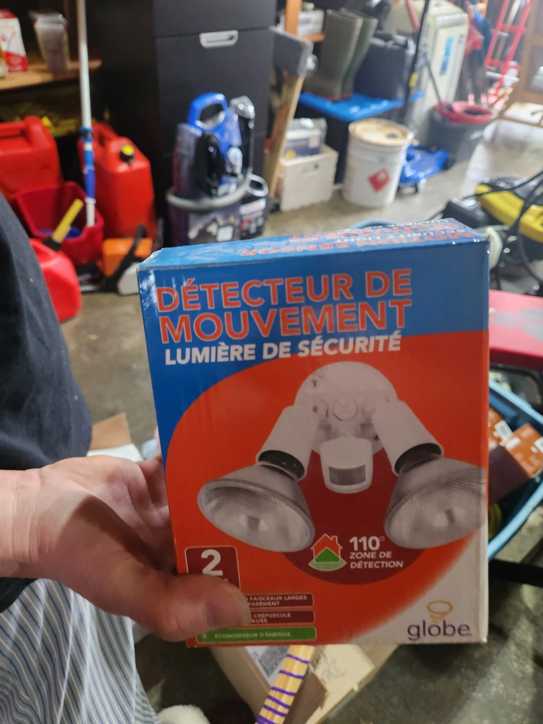 Globe Motion Detector Security Light - New