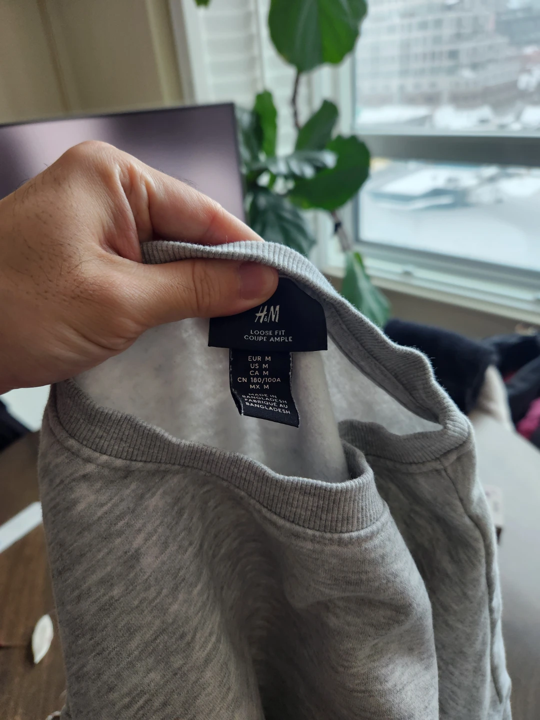 H&M Grey Crew Neck Sweatshirt - Medium (Men) - photo 2