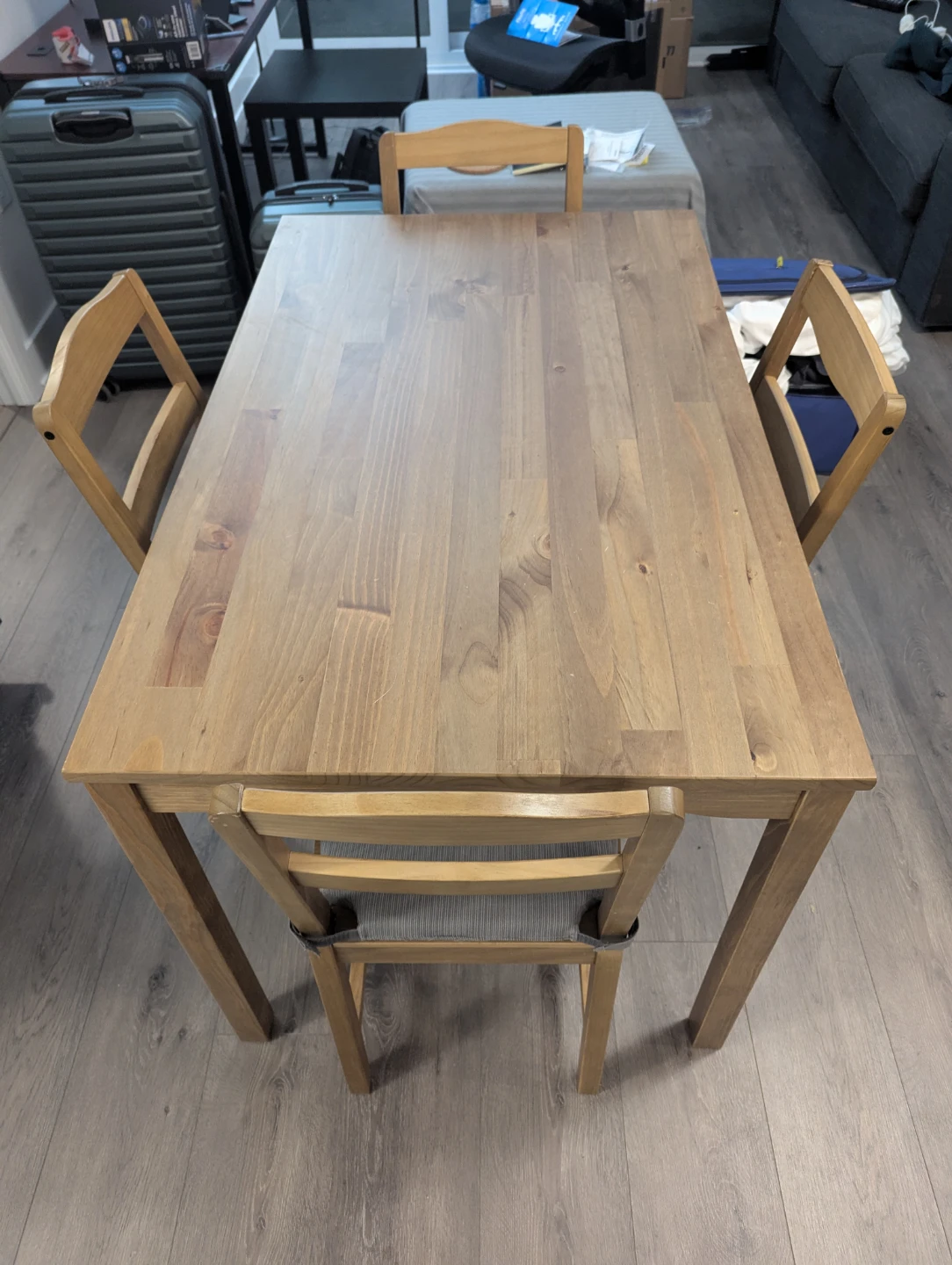 IKEA Hagernas Dining Table + 4 Chairs w/ chair pads - photo 2