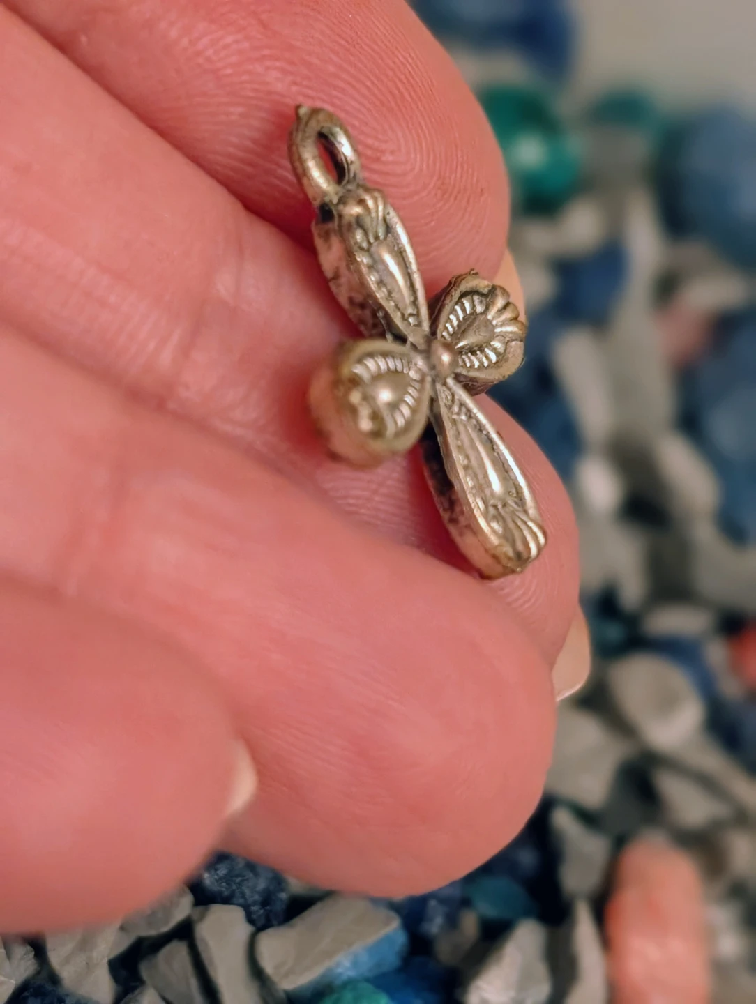 Silver tone Cross Charm Pendant 🧡 - photo 3