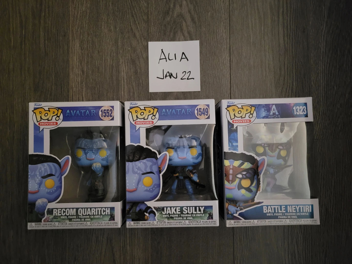 Avatar Funko Pops - Recom Quaritch, Jake Sully, Battle Neytiri