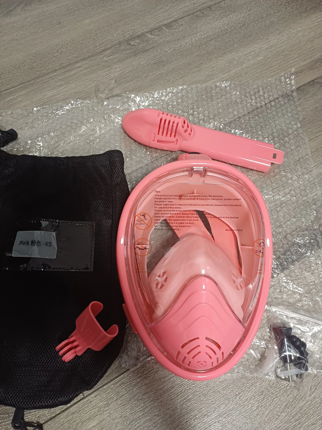 Pink XS Full Face Snorkel Mask - photo 4