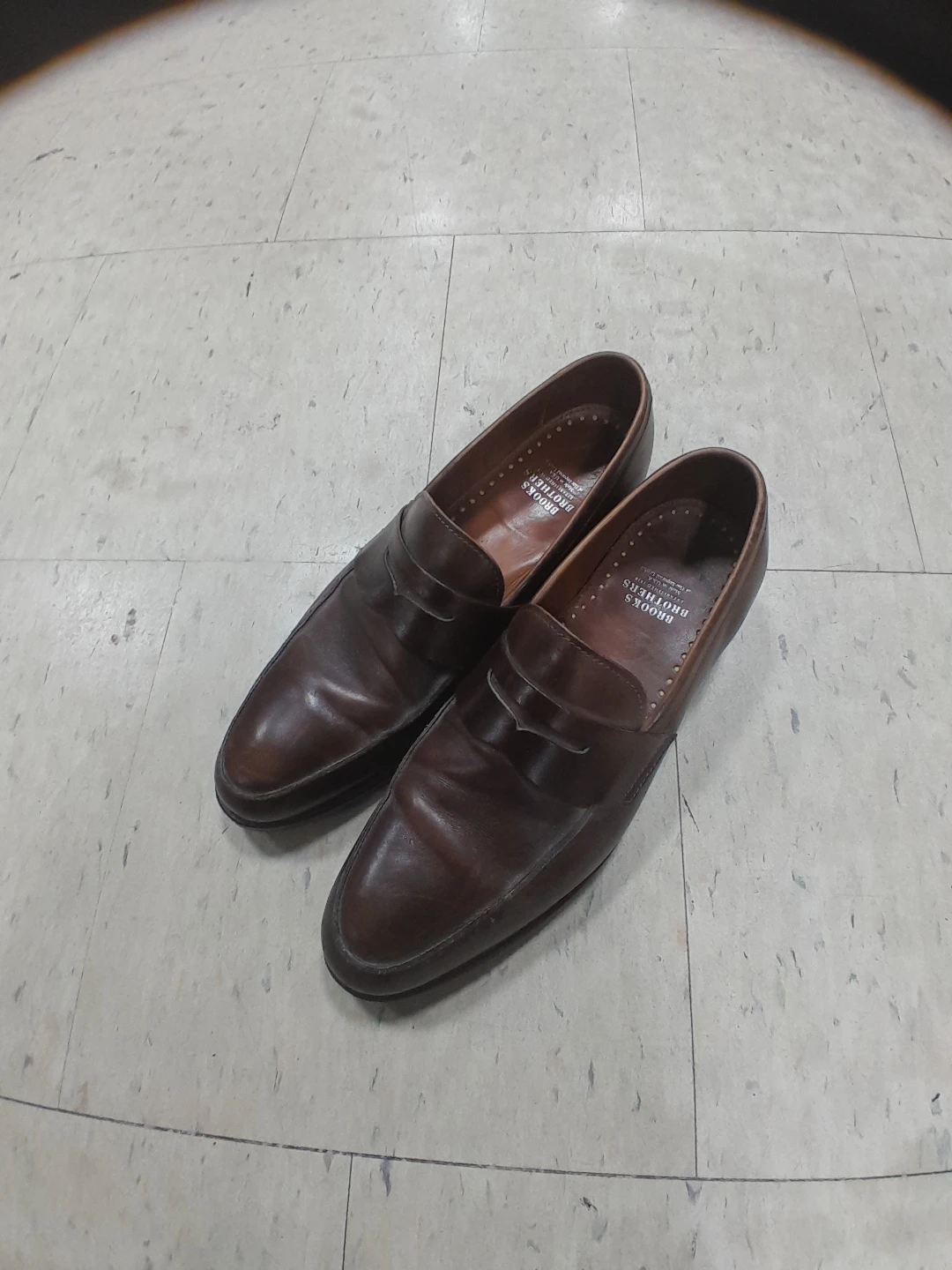 Brooks Brothers Brown Leather Loafers Size 10.5
