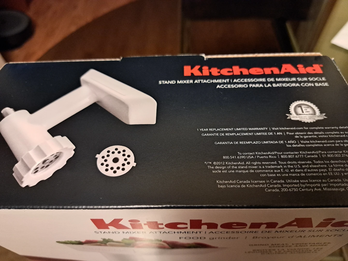KitchenAid FGA Food Grinder Stand Mixer Attachment - NEW - photo 3