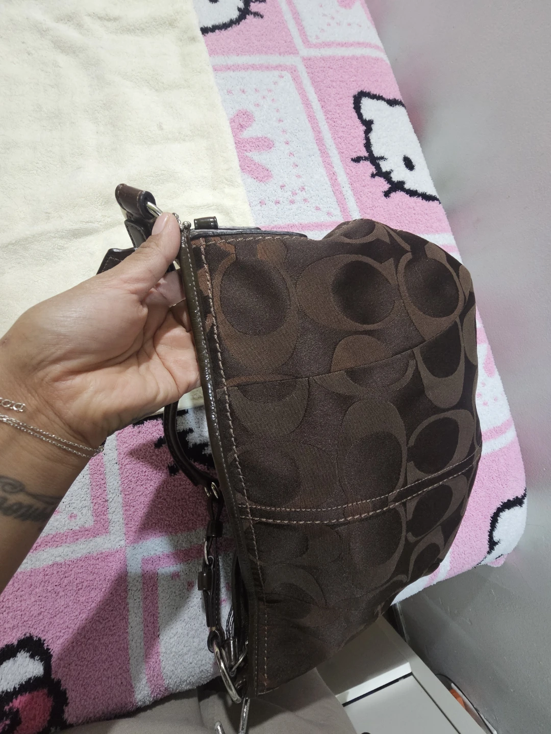 Coach Brown Signature Hobo Bag - photo 3