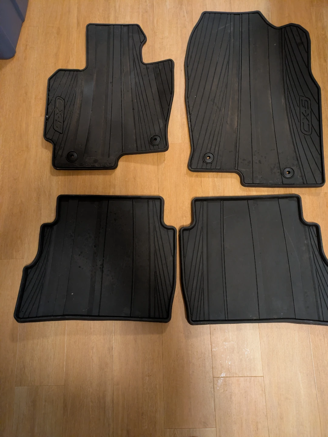 Mazda CX-5 All Weather Floor Mats - Black (OEM)