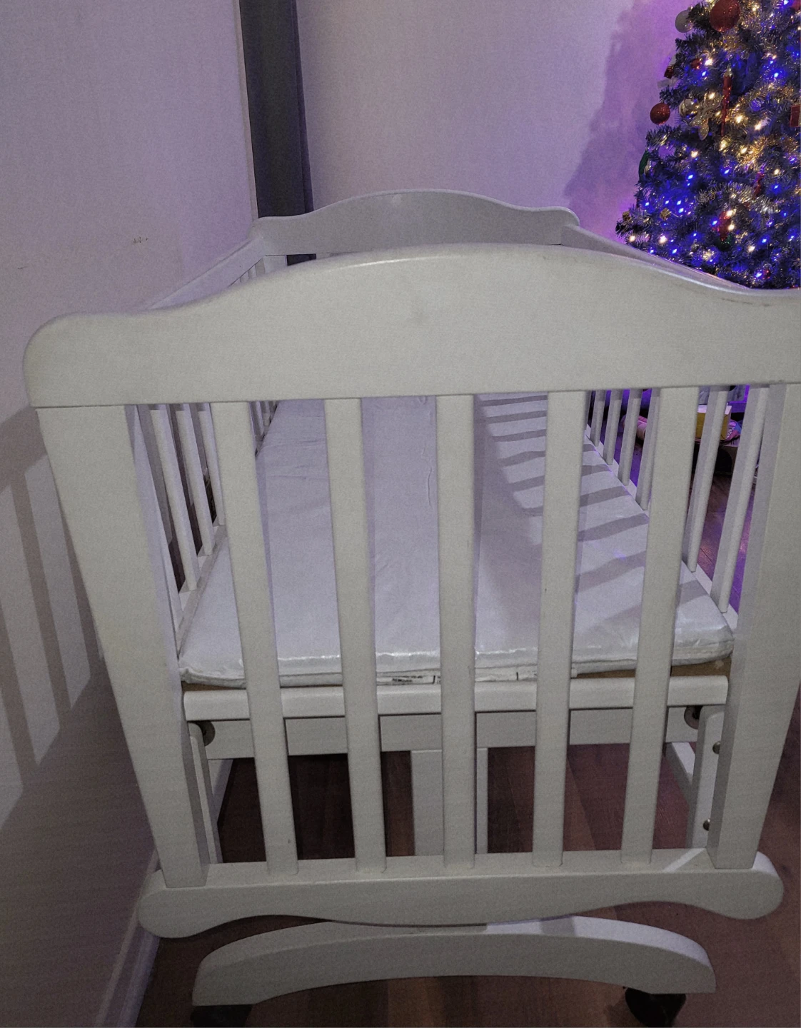 White Baby Crib