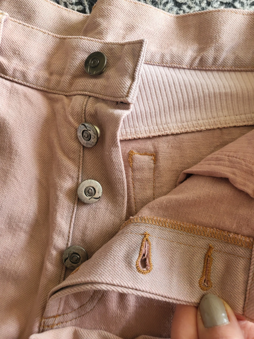 Alexander McQueen Pink Denim Jeans Size  euro 46 - photo 2