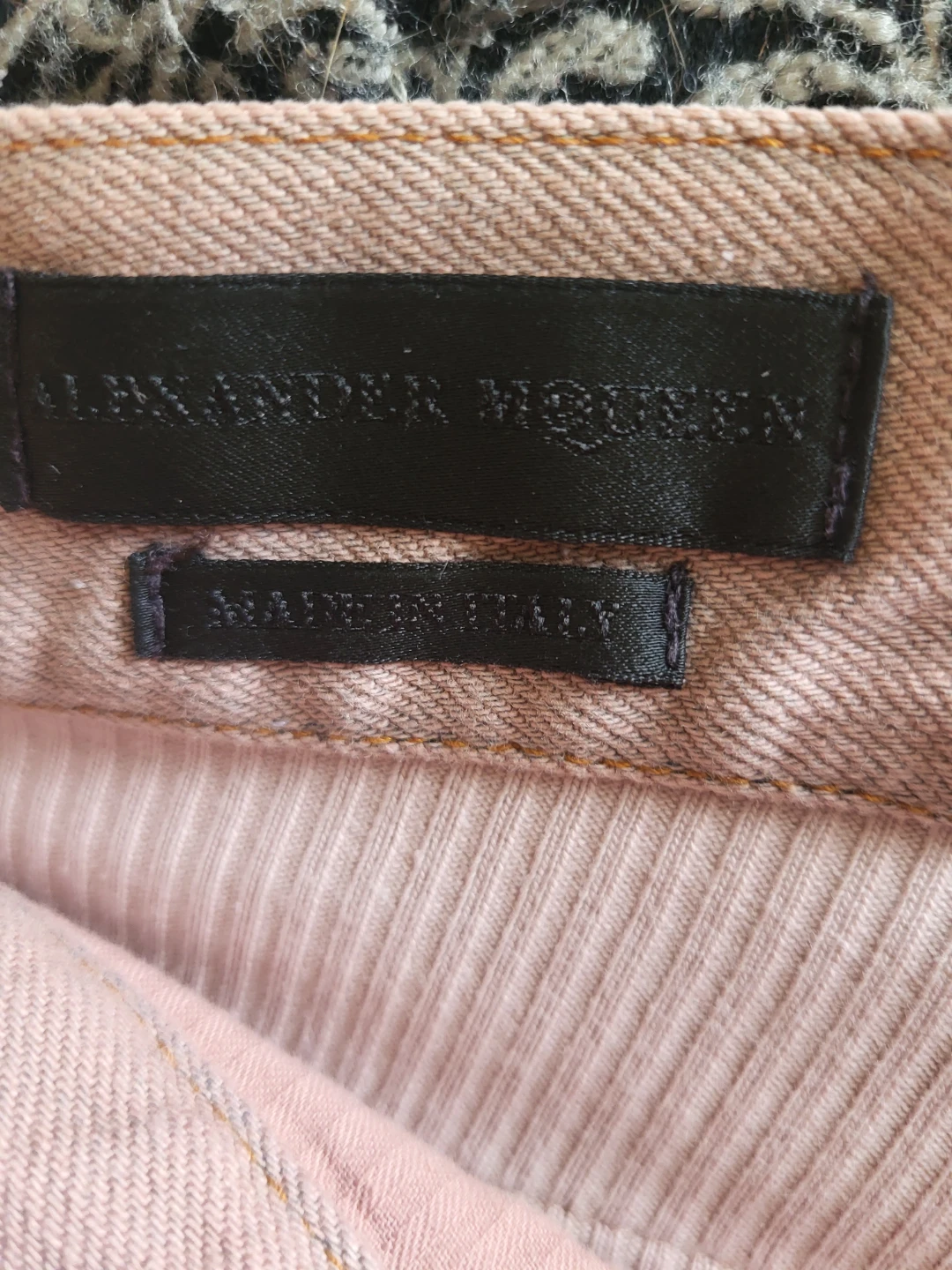 Alexander McQueen Pink Denim Jeans Size  euro 46 - photo 3