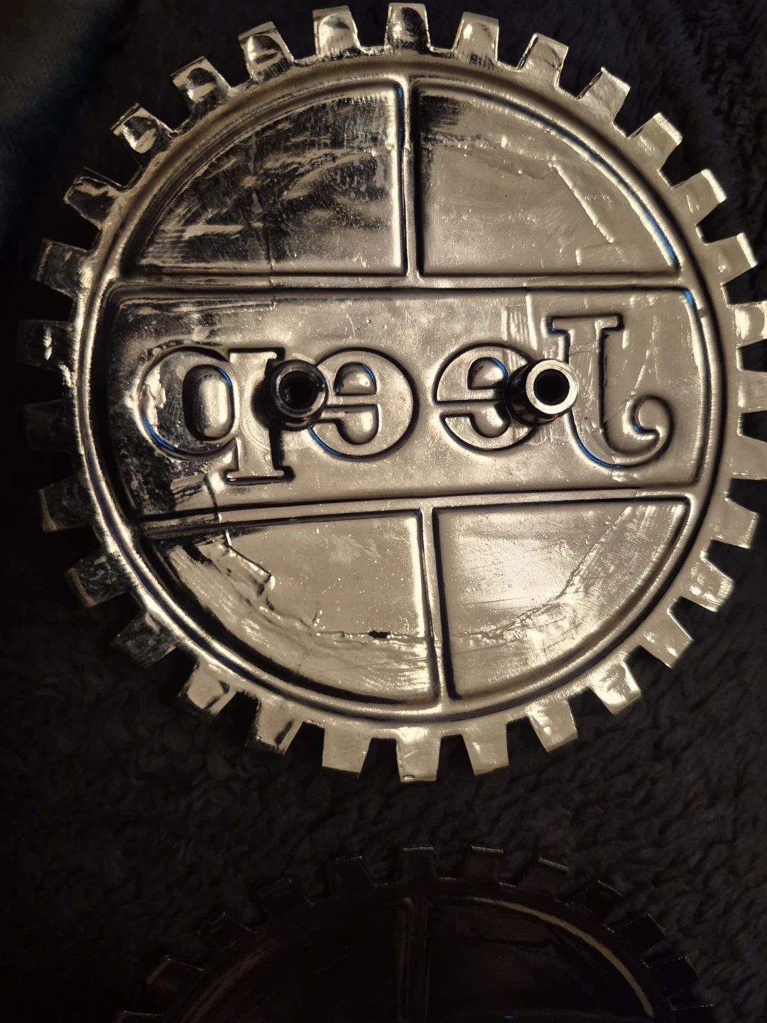 Vintage Jeep badge, Kaiser era badge Chrome Antique - photo 5