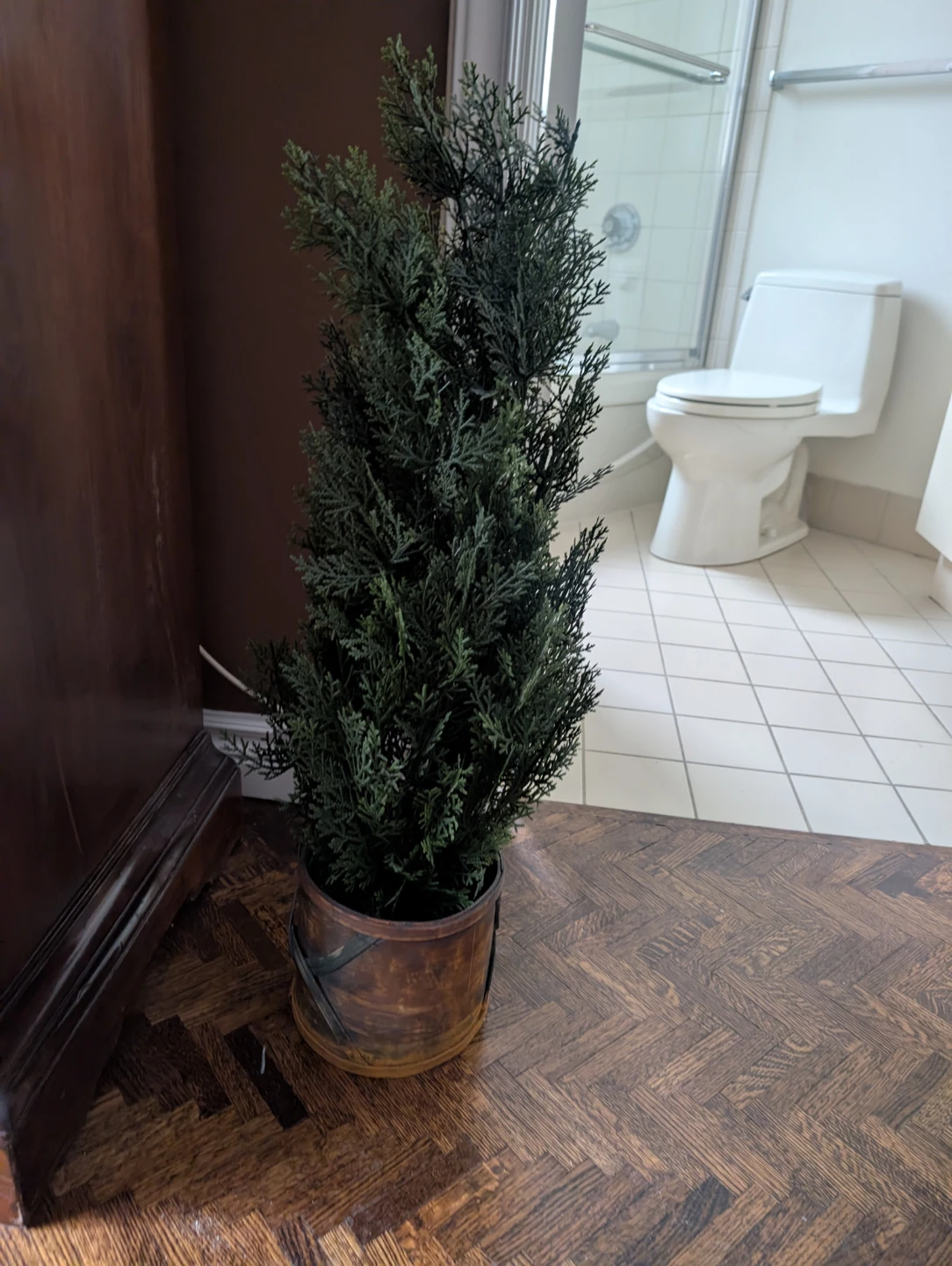 Artificial Cedar Tree in Decorative Pot