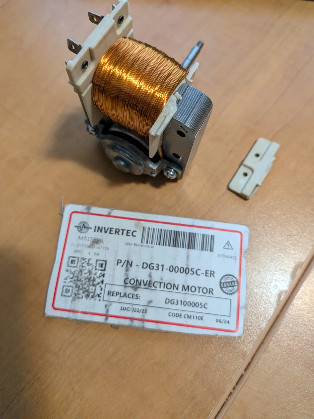 Invertec Convection Motor
