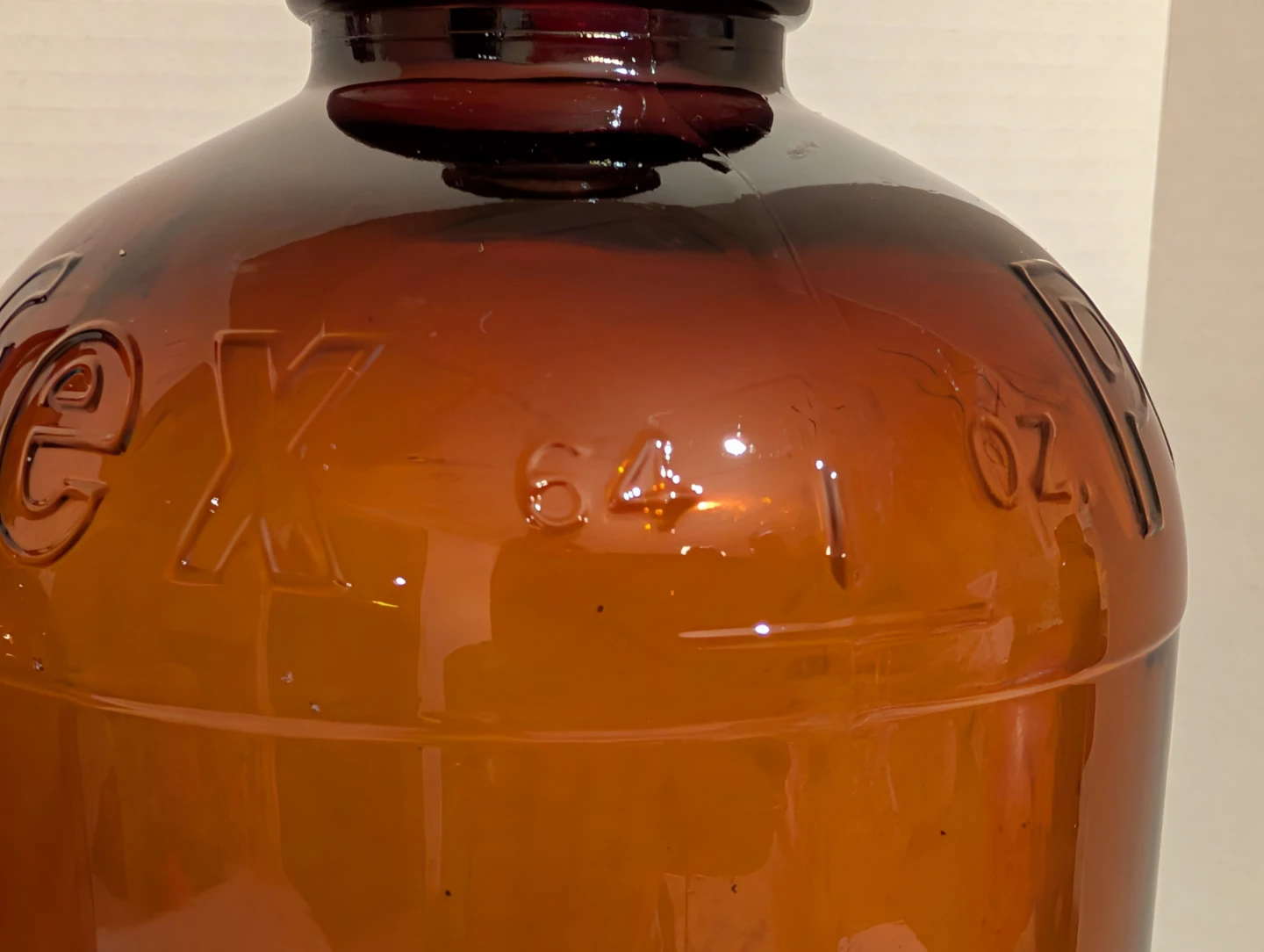 Vintage Clorox & Perfex Amber Glass Jugs - 64 oz - photo 2