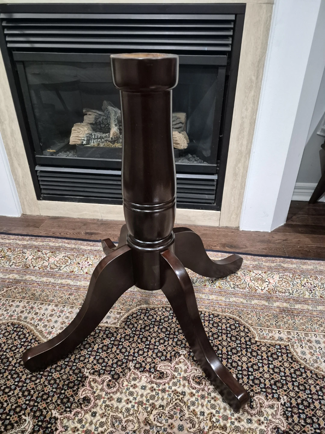 30 IN Pedestal Plant Stand Dark Brown - photo 2