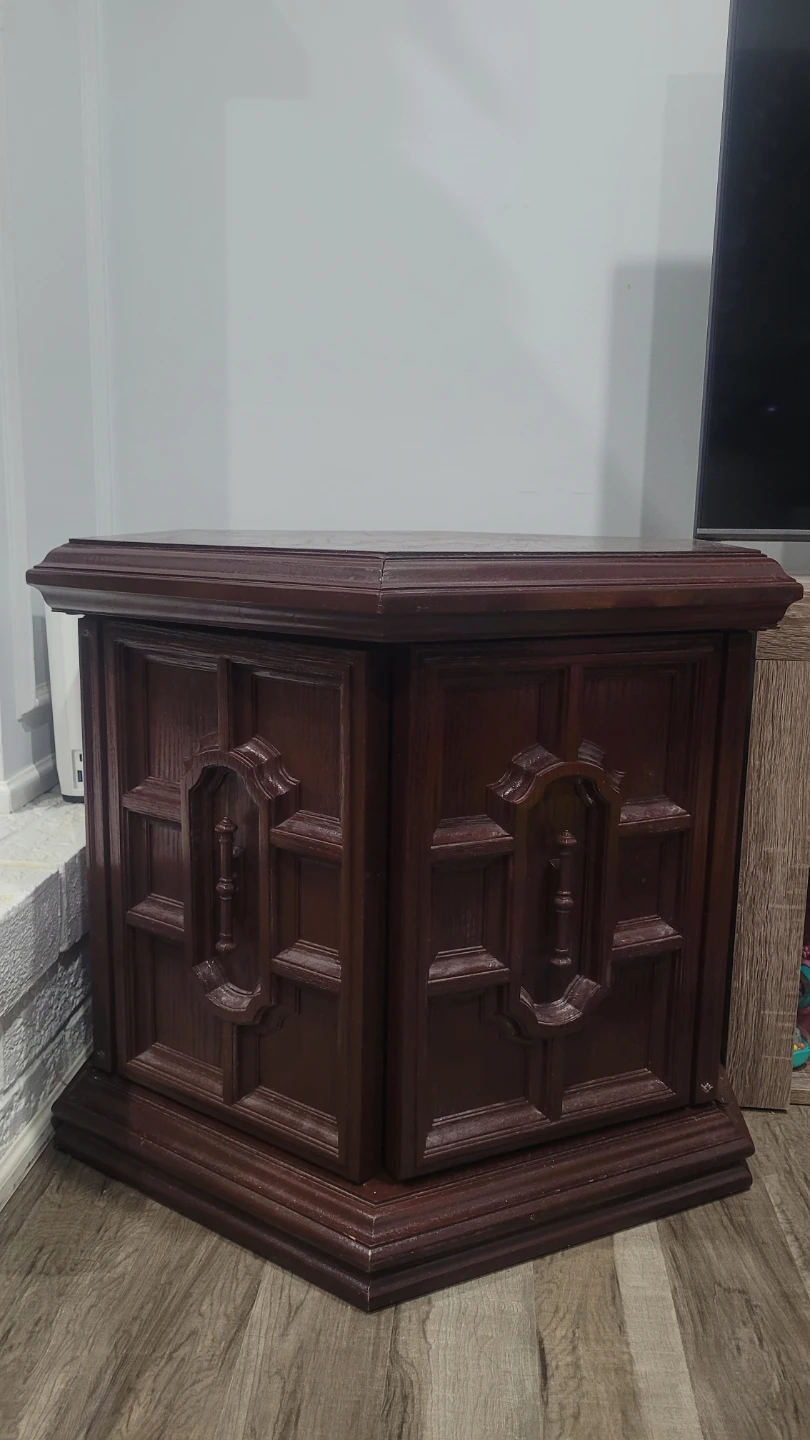 Solid Wood Corner Cabinet with storage / Pooja Mandir