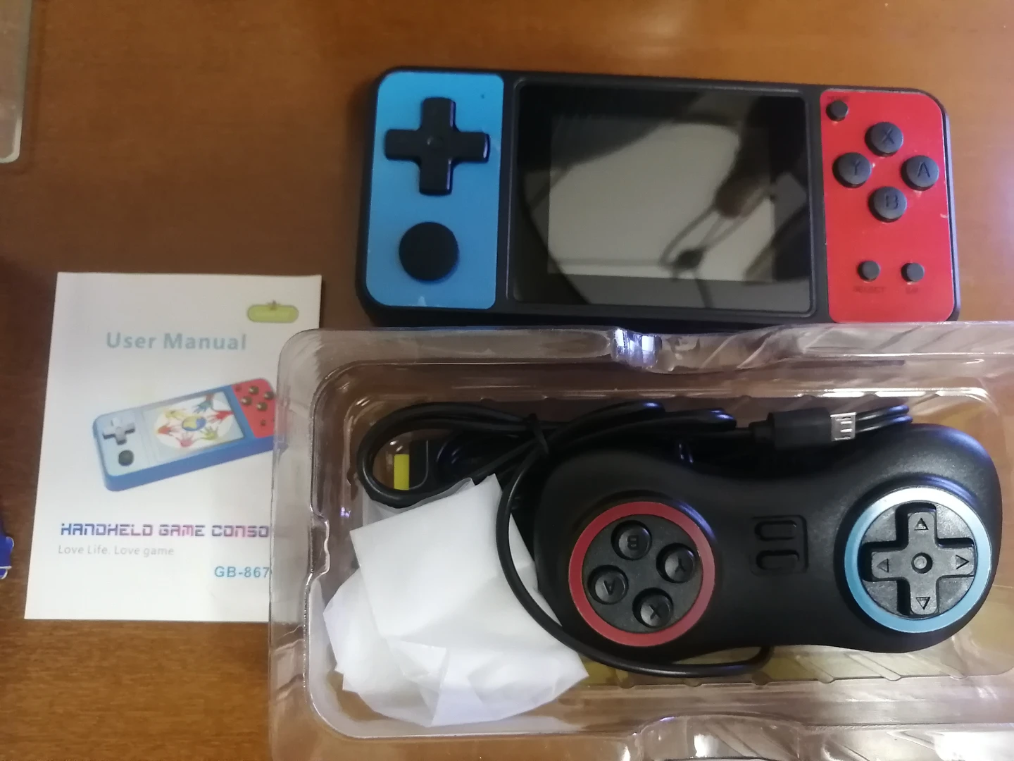 Handheld Game Console GB-867 - Blue/Red - photo 3