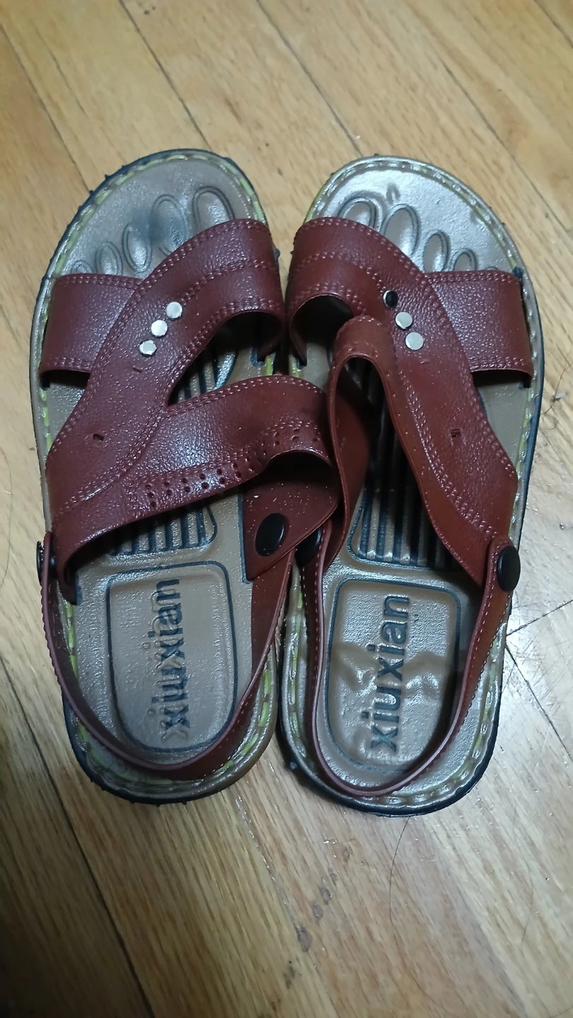 Brown Leather Sandals - Size 41 - photo 4