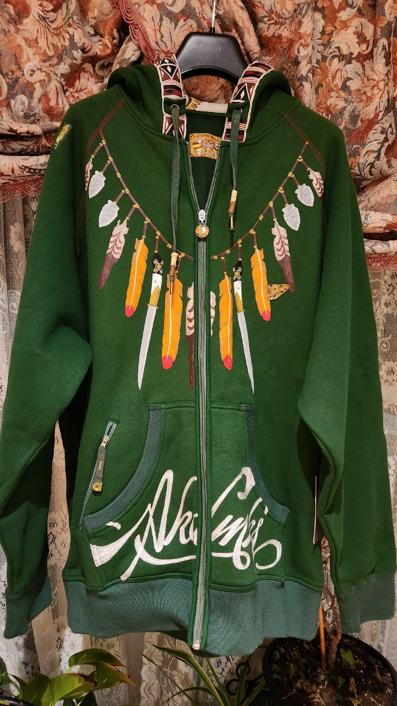 Akademiks Green Zip-Up Hoodie - photo 3