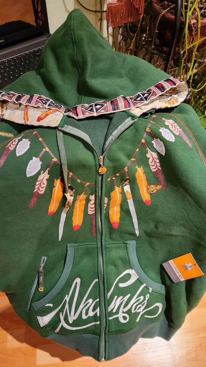 Akademiks Green Zip-Up Hoodie - photo 4