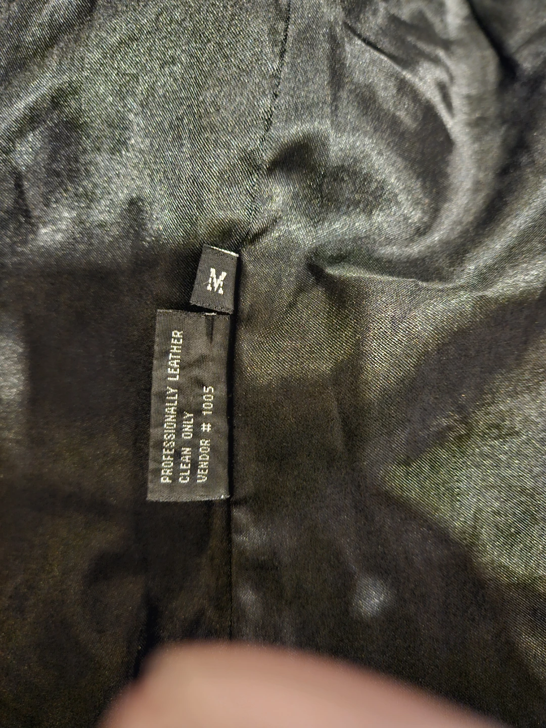 Genuine Leather Black Coat - Size M - photo 4