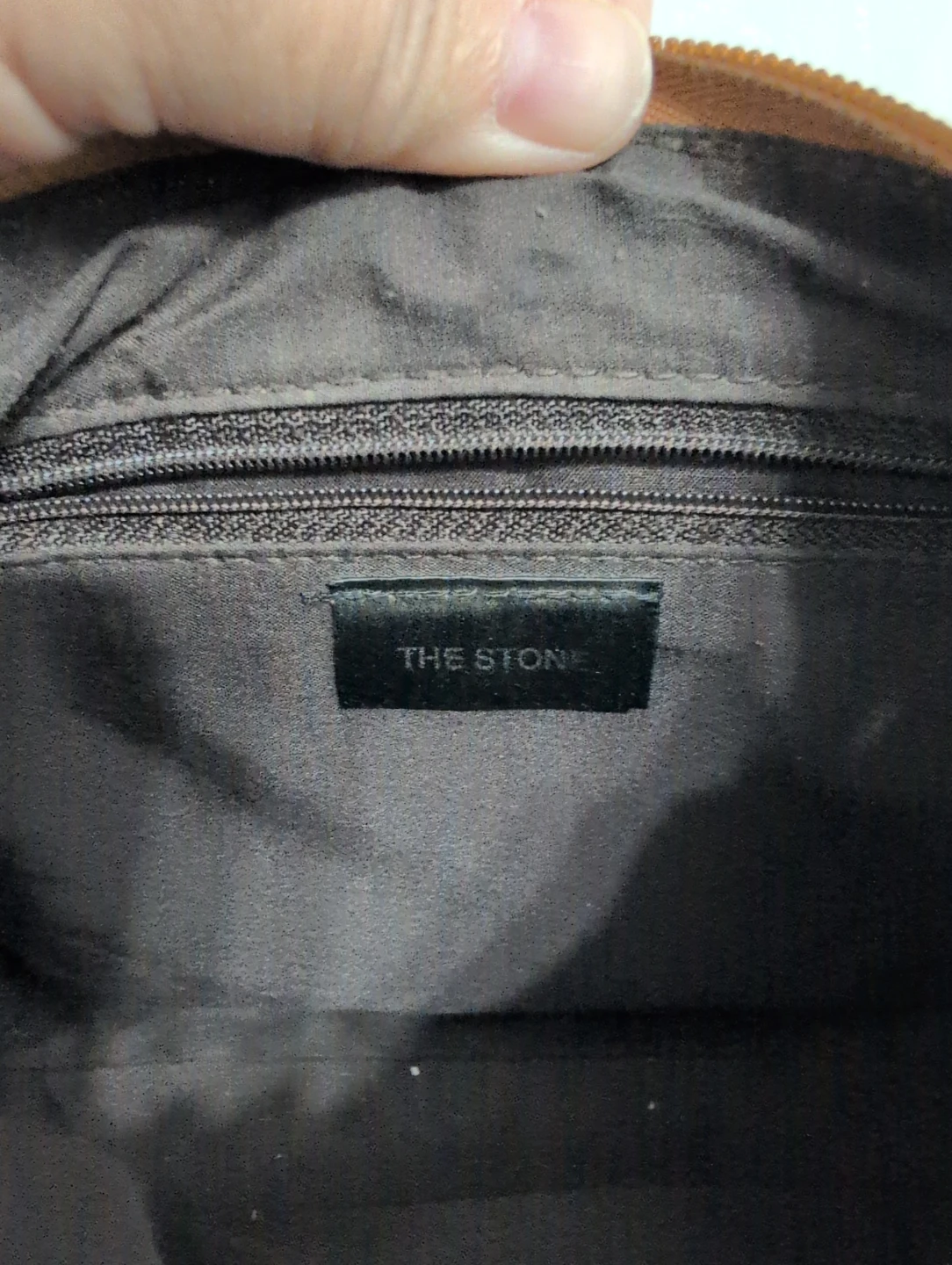 The Stone Collection Brown Leather Shoulder Bag - photo 4