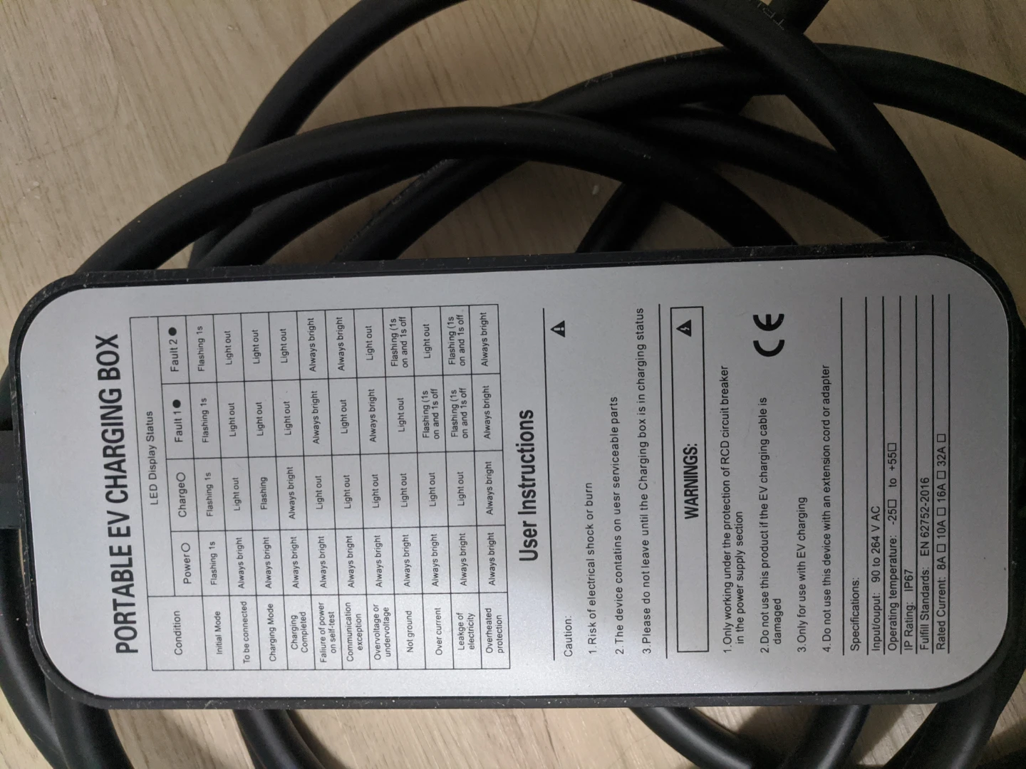 Portable EV Charging Box Charger - photo 5