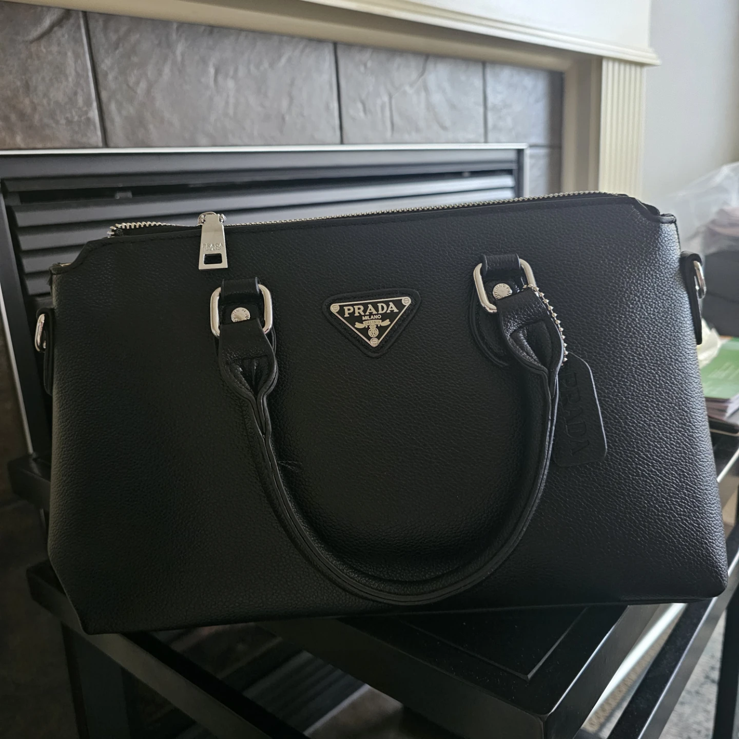 Prada Black Leather Handbag