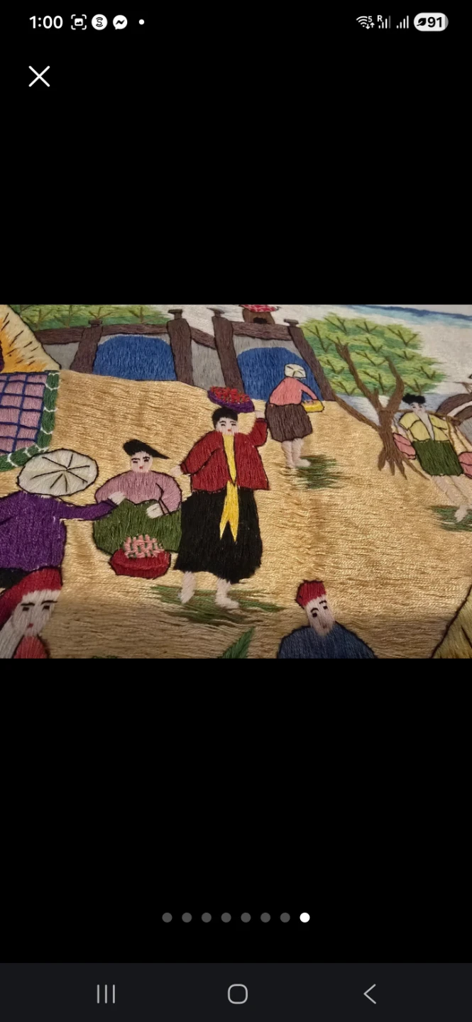 Handmade Embroidered Wall Hanging #thriftypicks - photo 5