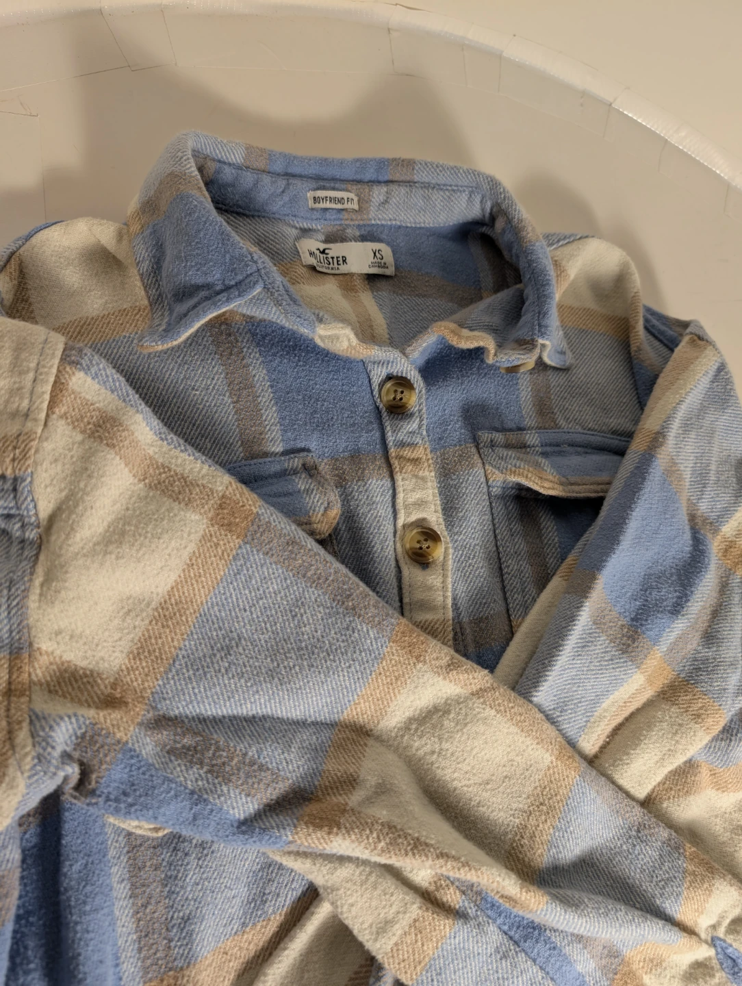 Flannel Long Sleeve Shirt | Hollister - S: X/S
