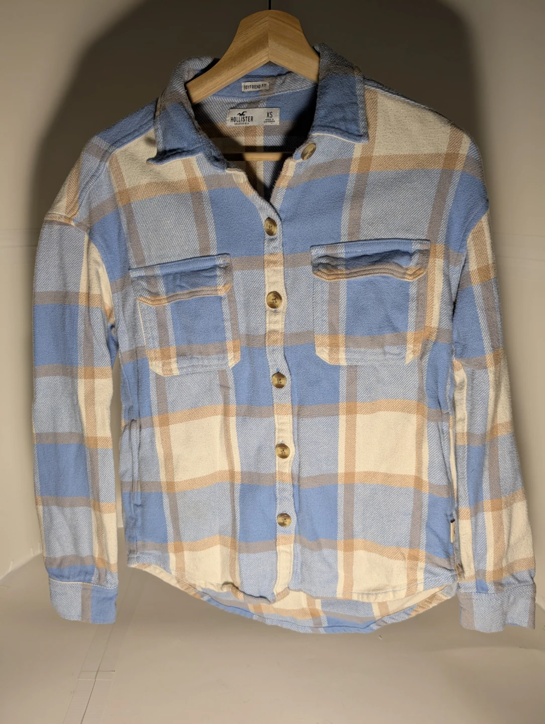 Flannel Long Sleeve Shirt | Hollister - S: X/S - photo 2