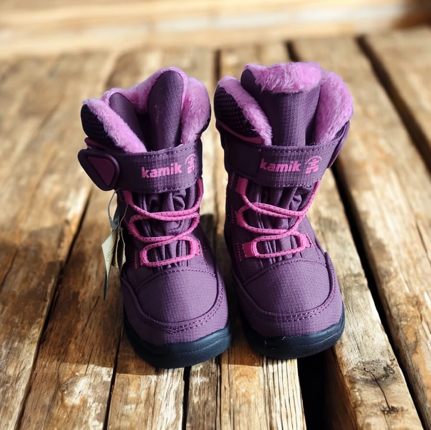 Kamik Kids Purple Waterproof Winter Boots - Size 6 Toddler