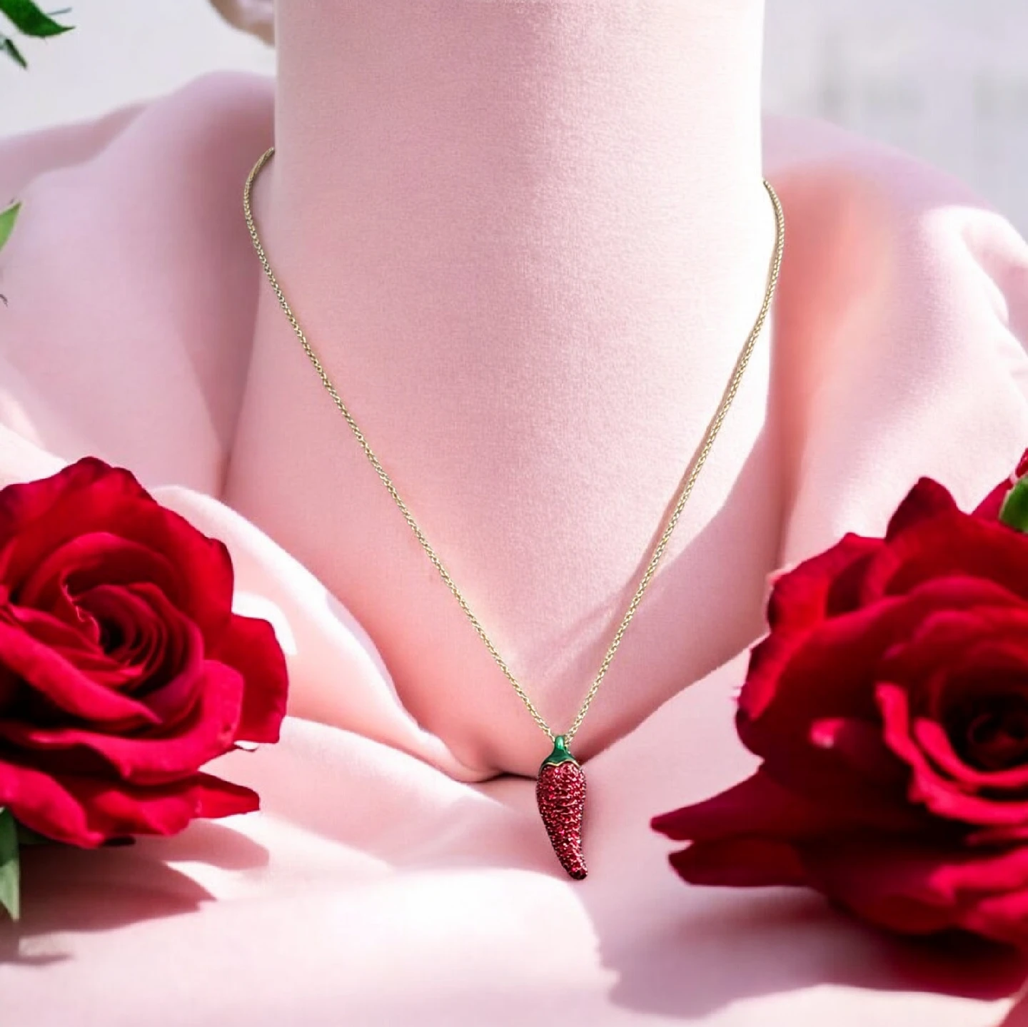 Kate Spade Red Chili Pepper Necklace