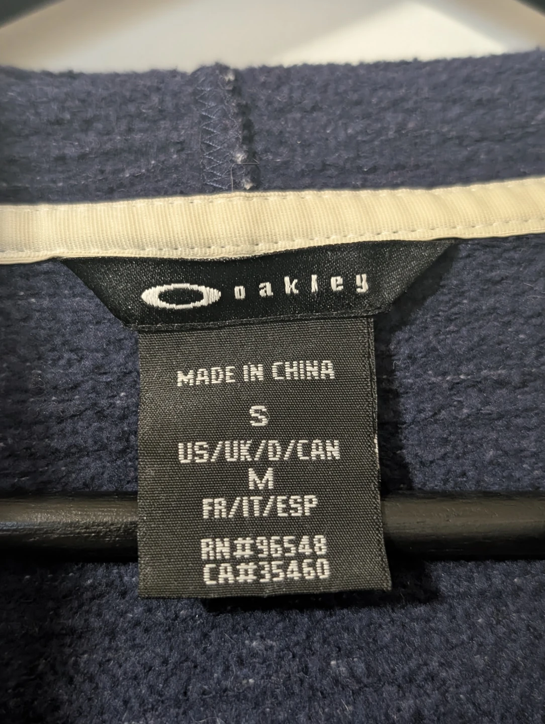Oakley Striped Zip-Up Hoodie - Size S - photo 3