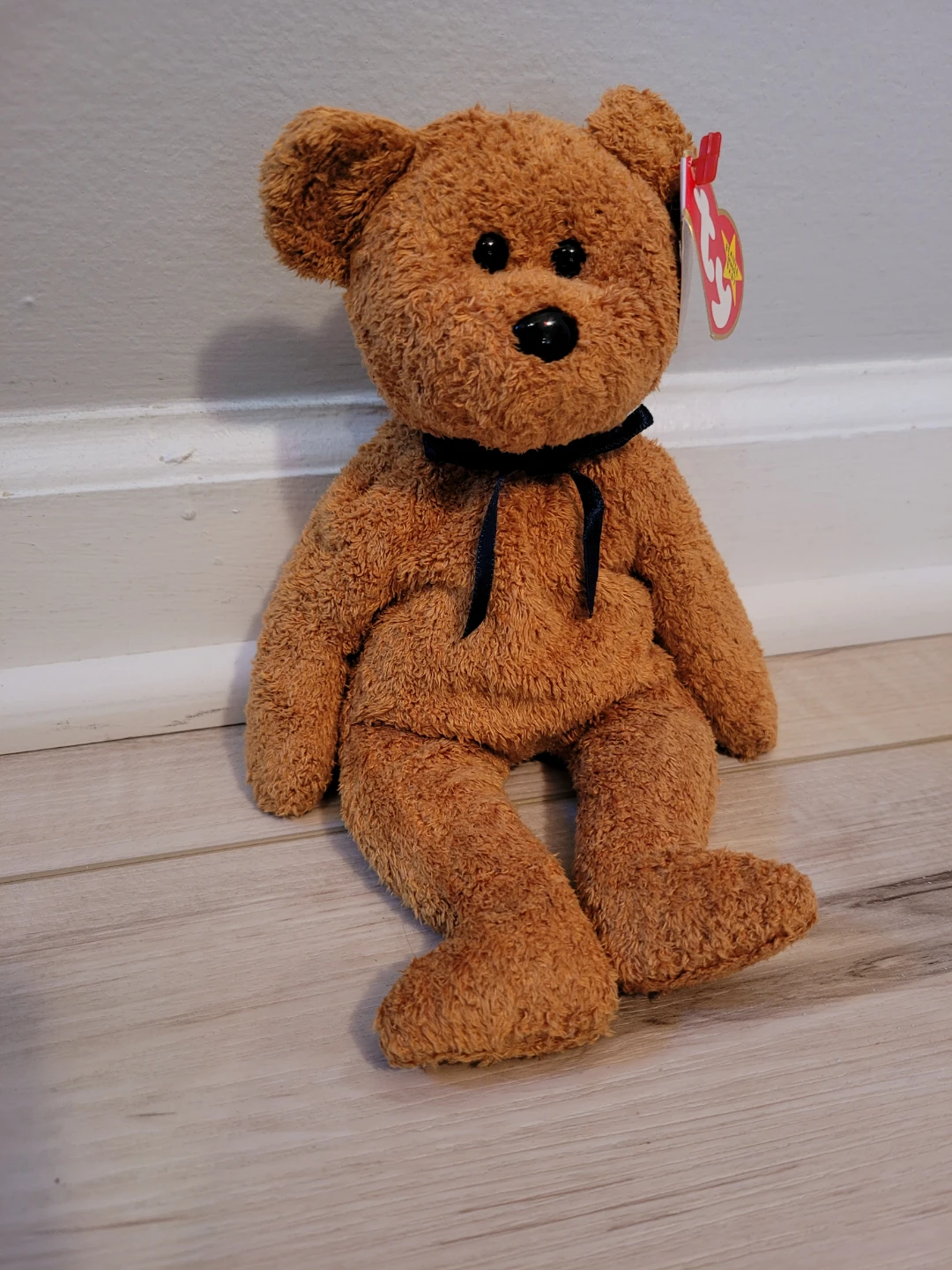 Ty Beanie Baby Fuzz Bear 8"