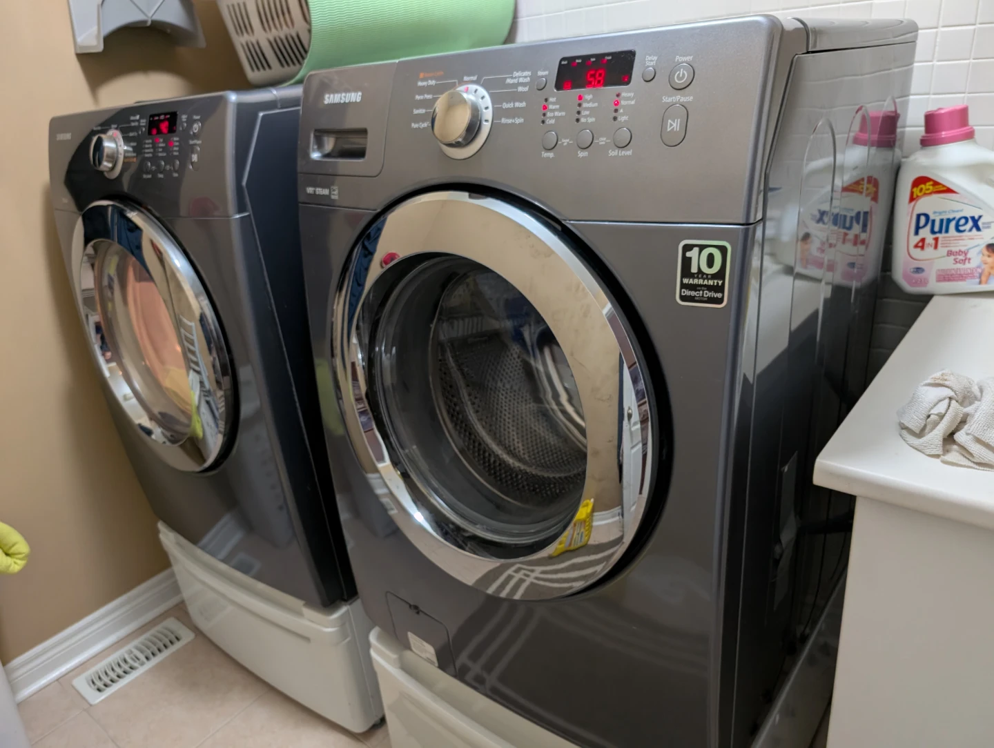 Samsung Front Load Washing Machine and Dryer Set