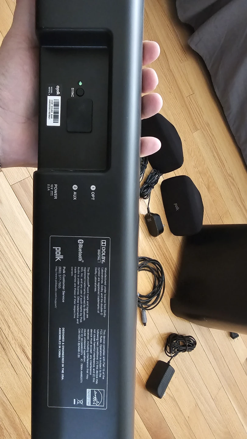 Polk Audio Soundbar with sub and rears - photo 2