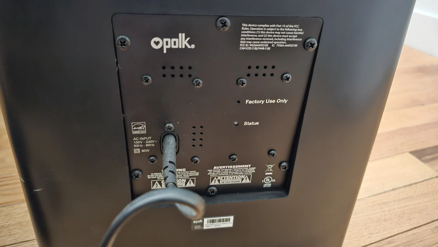 Polk Audio Soundbar with sub and rears - photo 3