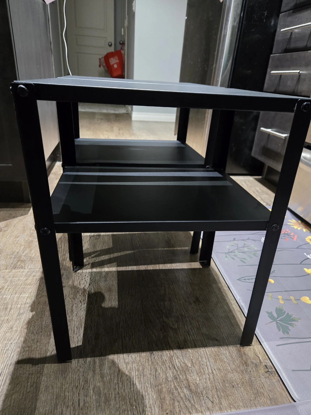 TWO Ikea Knarrevik Black Nightstand - photo 4