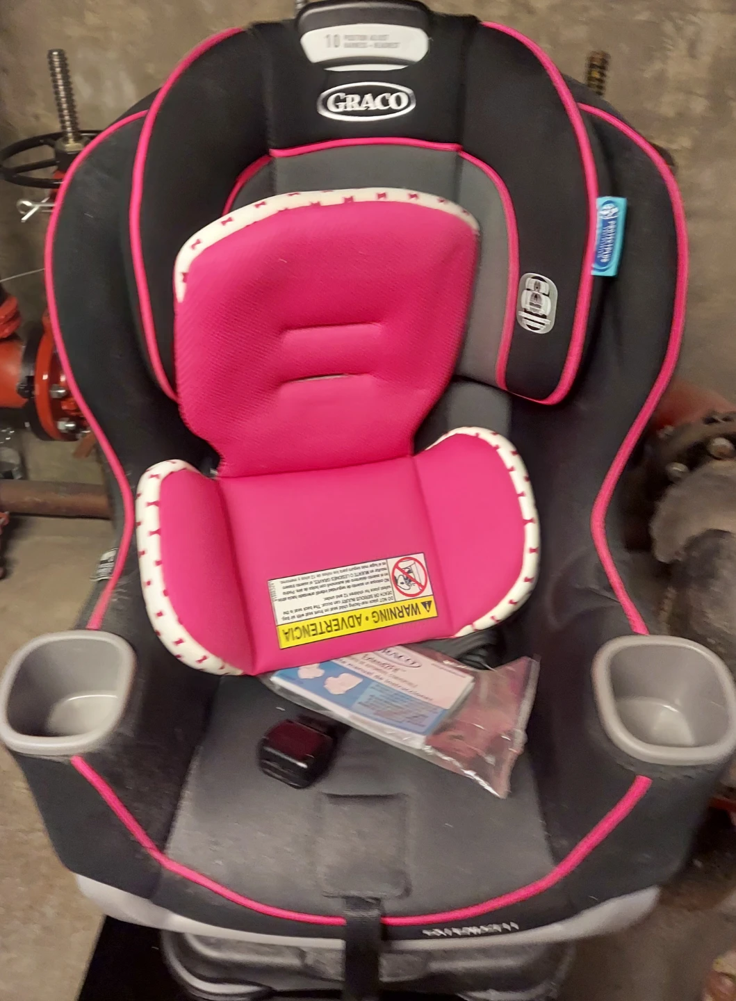 Graco Extend2Fit Convertible Car Seat - Pink/Black - photo 4