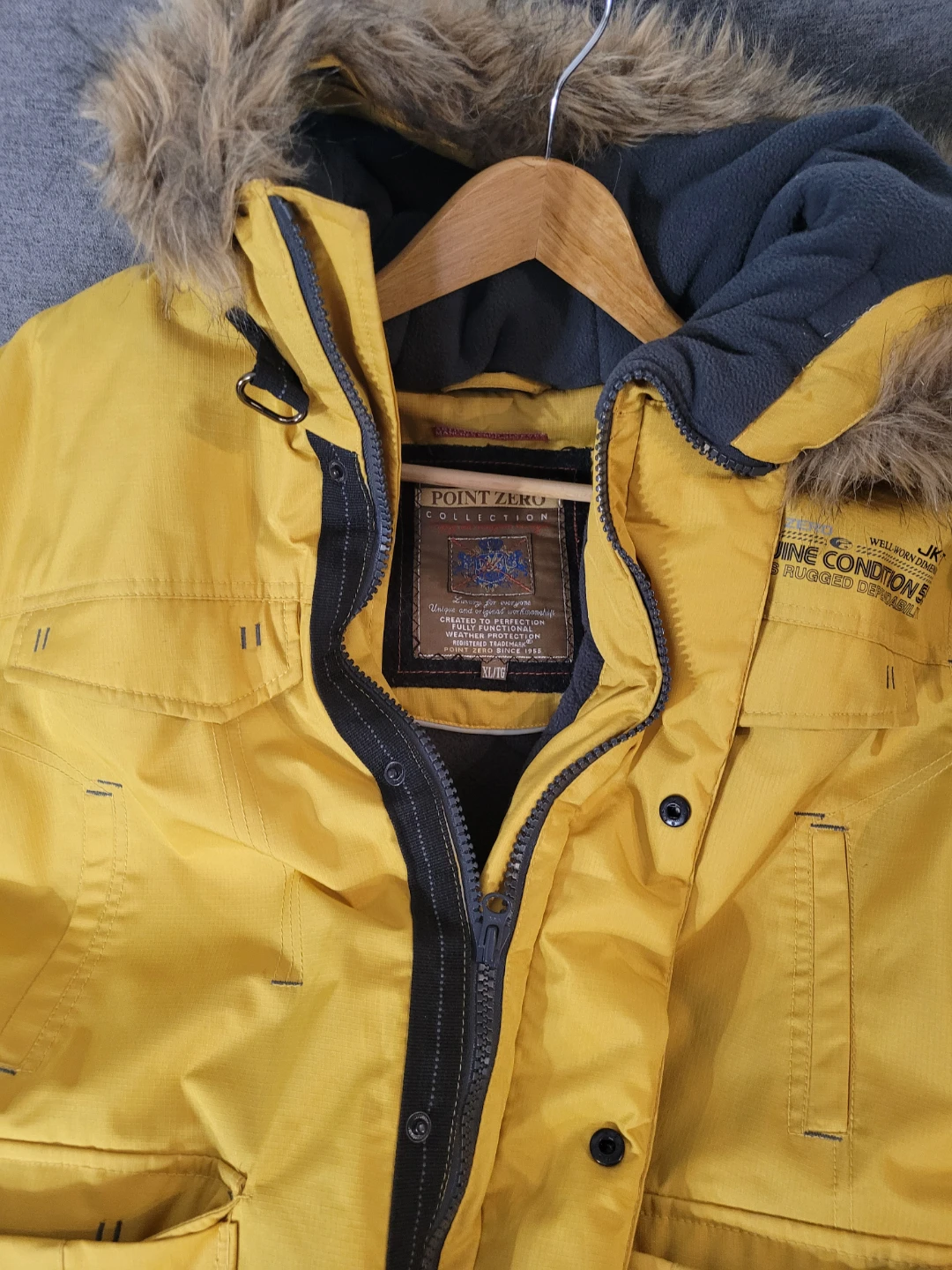 Point Zero Collection Yellow Winter Jacket XL - photo 2