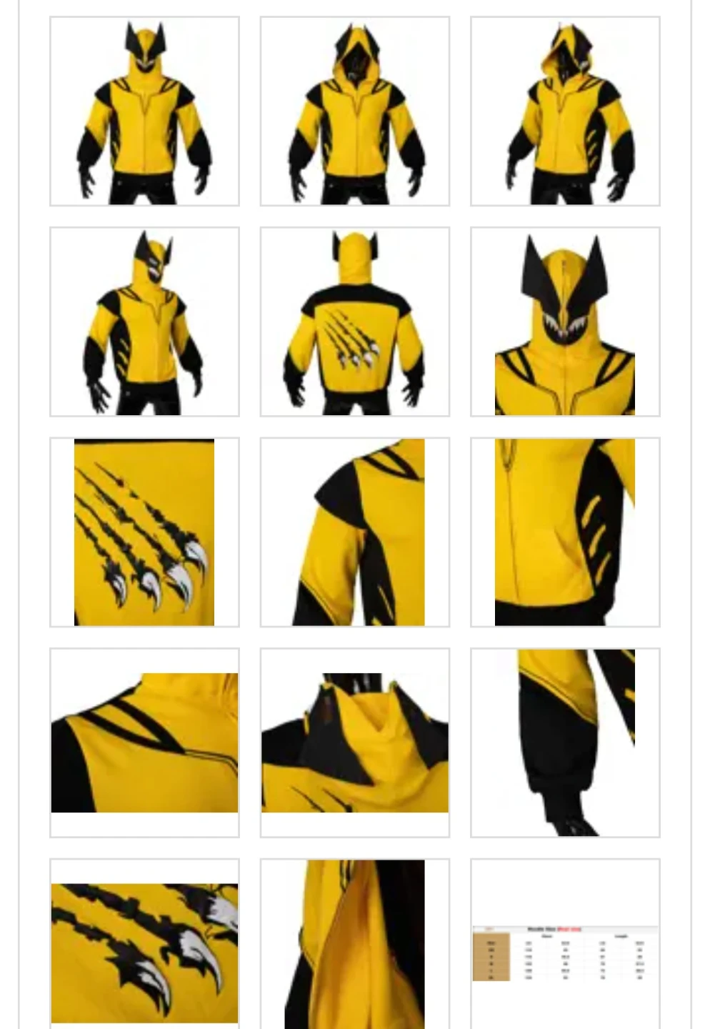 Wolverine Hoodie - Yellow & Black - photo 2