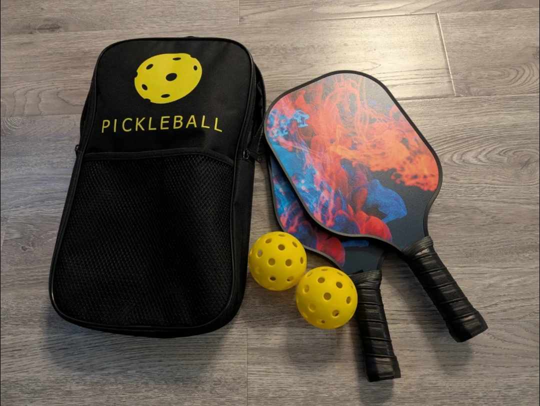 Pickleball Set with Paddles, Balls & Bag